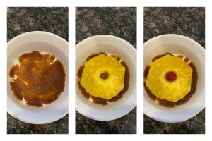 eggless pineapple upside down cake