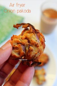 air fryer onion pakora