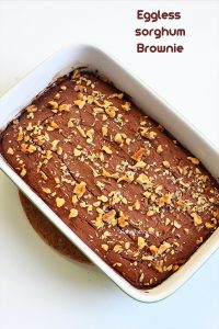 eggless jowar brownie