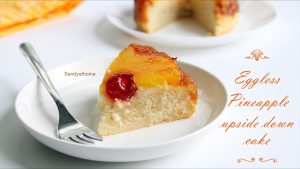 eggless pineapple upside down cake recipe