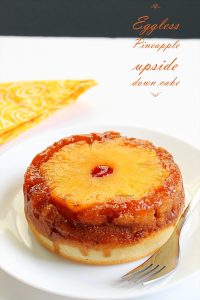 eggless upside down cake recipe