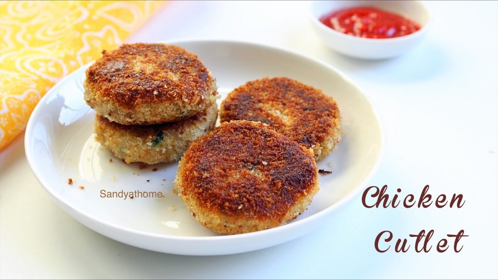Chicken cutlet recipe, How to make chicken cutlet Sandhya's recipes