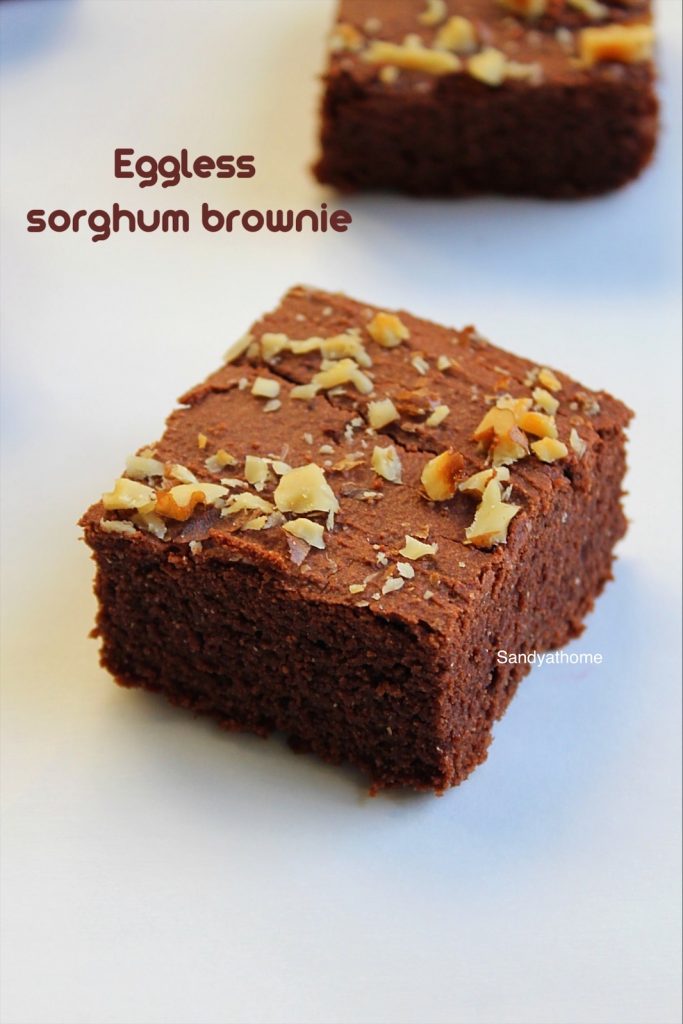 Jowar brownie, Eggless millet brownie Sandhya's recipes