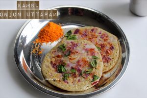 kambu onion uttapam recipe