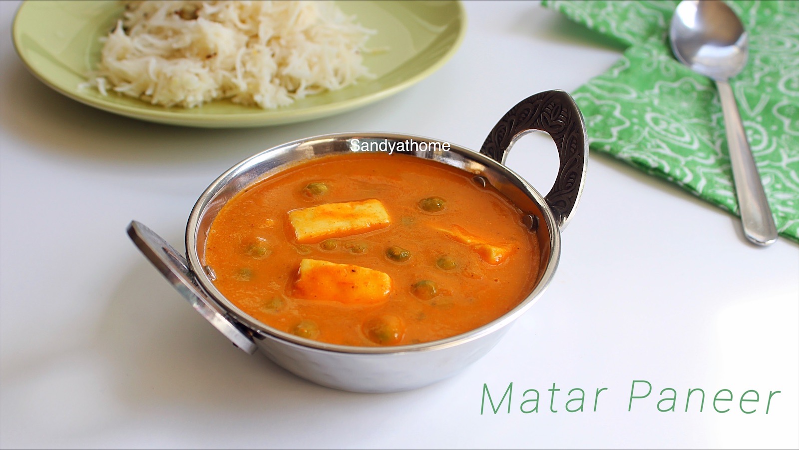 matar paneer recipe