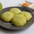 sprouted moong idli