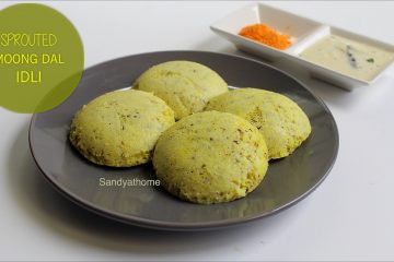 sprouted moong idli