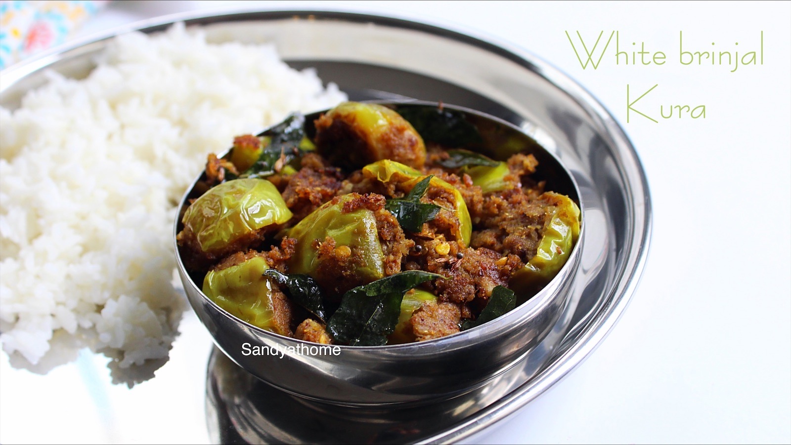 white brinjal kura recipe