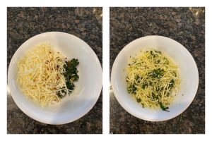 spinach and cheese samosa