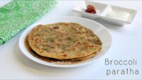 Broccoli paratha recipe, How to make broccoli paratha