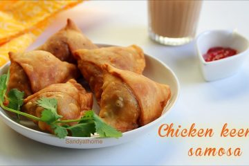 chicken keema samosa