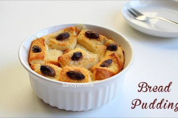 eggless bread pudding