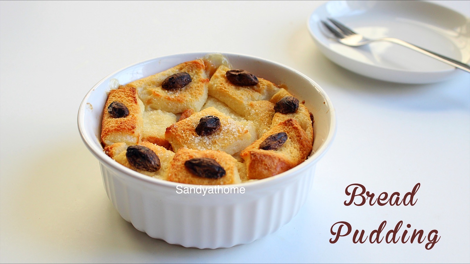 eggless bread pudding