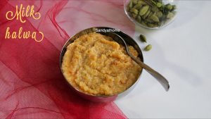 milk halwa