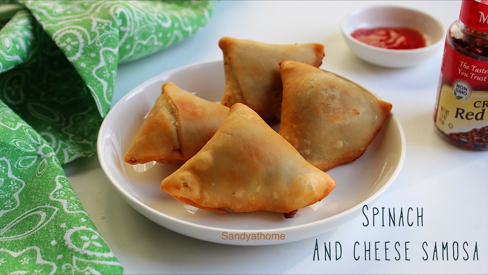 spinach samosa