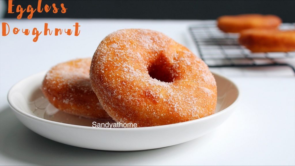 basic eggless donuts