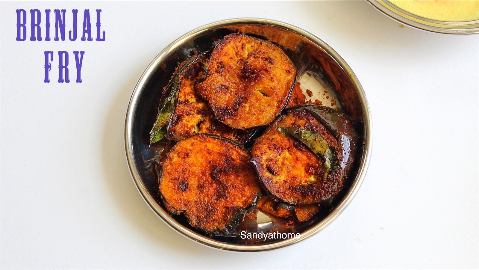 Brinjal fry recipe, Brinjal tawa fry recipe Sandhya's recipes