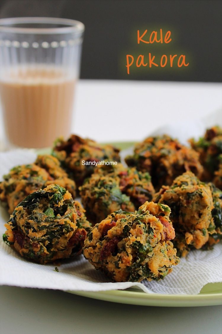 Kale pakora recipe, Kale fritters recipe Sandhya's recipes