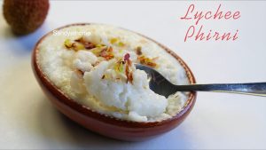 lychee phirni