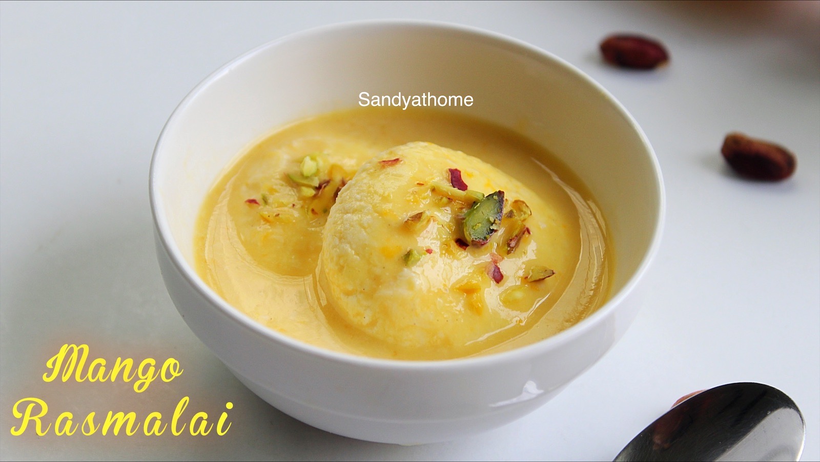 Mango rasmalai recipe, Rasmalai recipe Sandhya's recipes