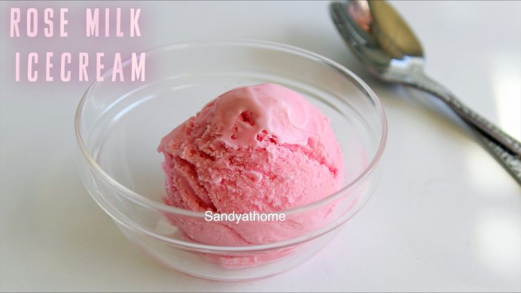 rose milk ice cream