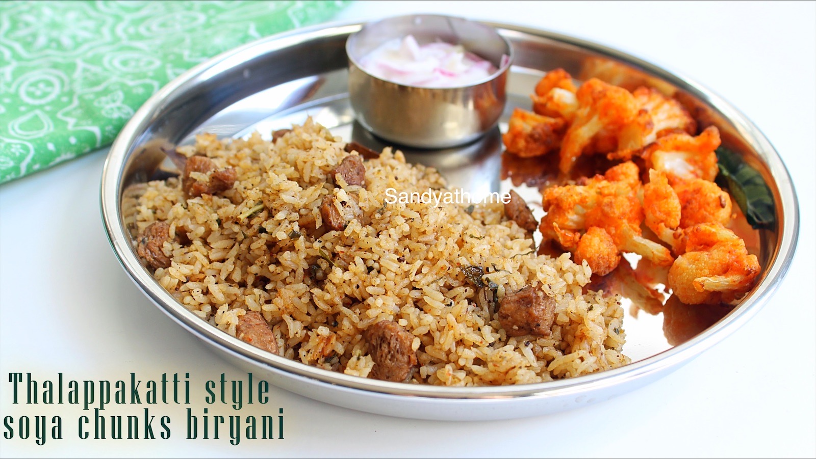 Thalappakatti soya chunks biryani, Thalappakatti veg biryani