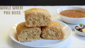 whole wheat pav buns recipe