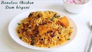boneless chicken dum biryani