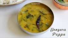 Gongura pappu recipe, Sorrel leaves dal