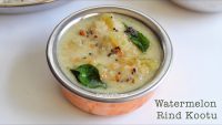 Watermelon rind kootu, Kootu with watermelon rind