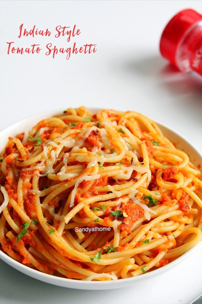 indian style tomato spaghetti