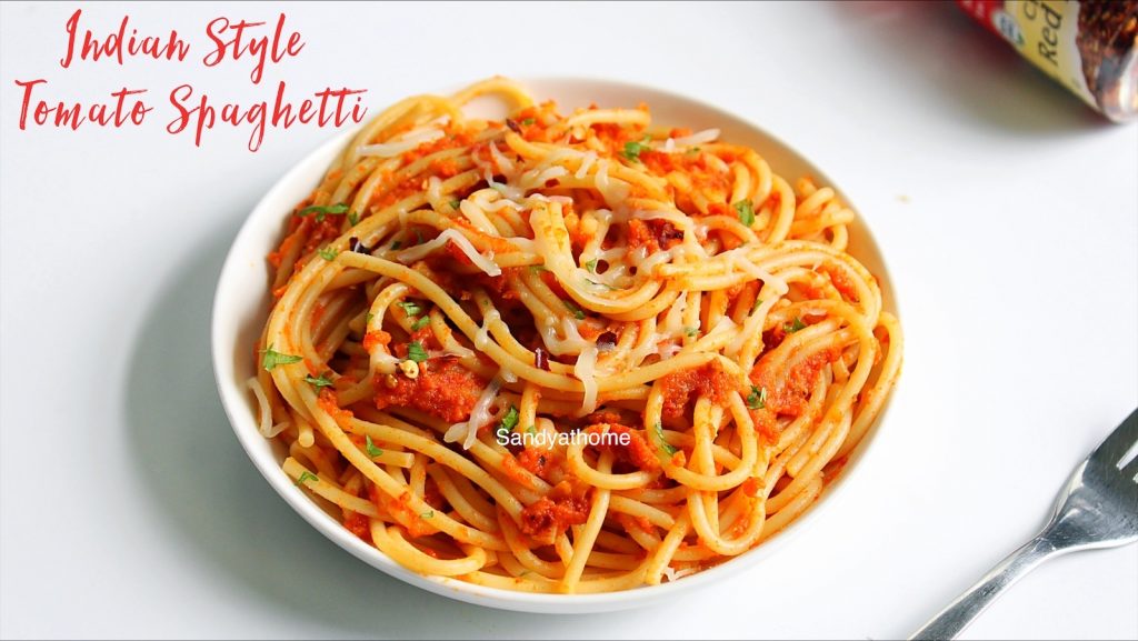 indian style tomato spaghetti