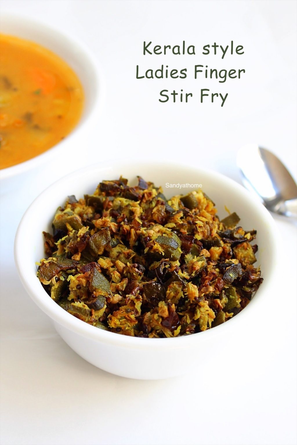 kerala style ladies finger stir fry Sandhya's recipes