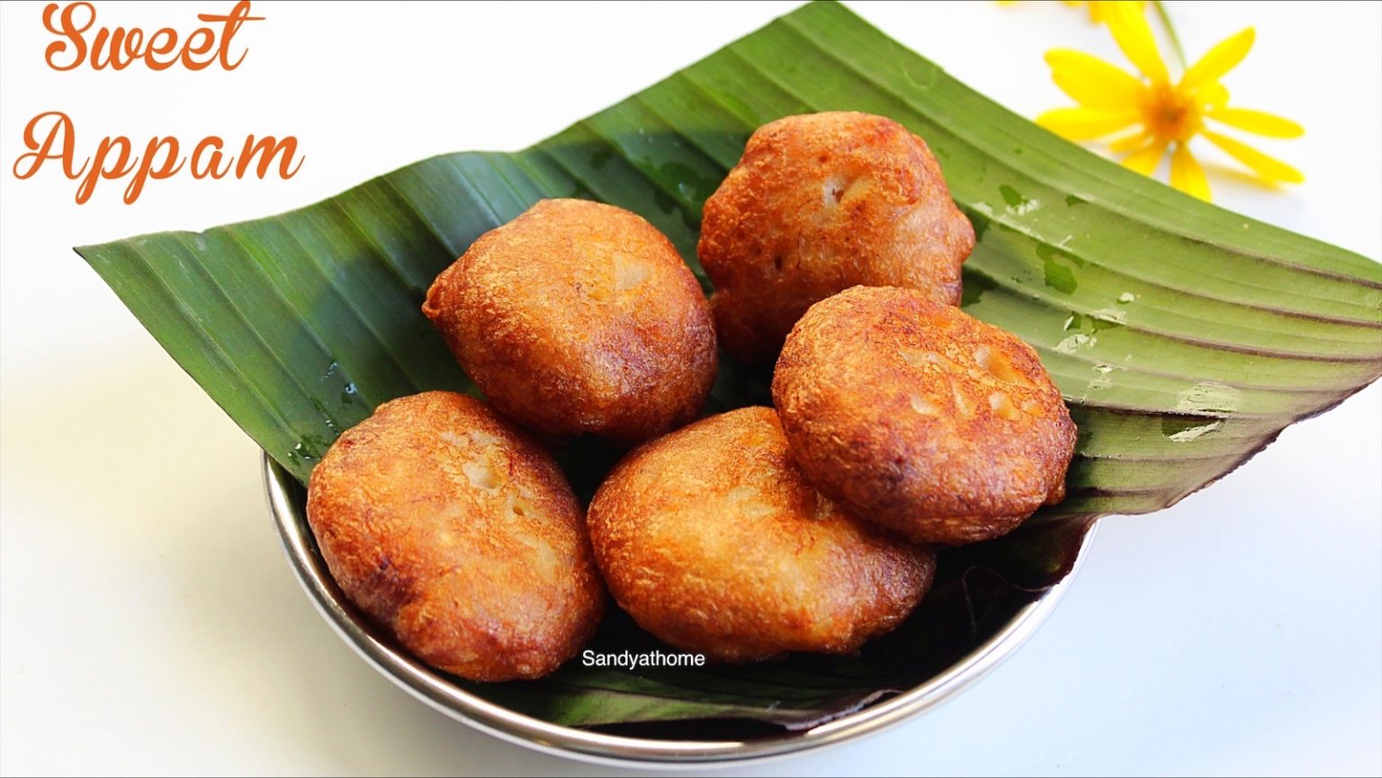 Sweet appam recipe, Instant wheat flour appam Sandhya's recipes