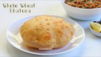 Whole wheat bhatura, Wheat bhatura without yeast