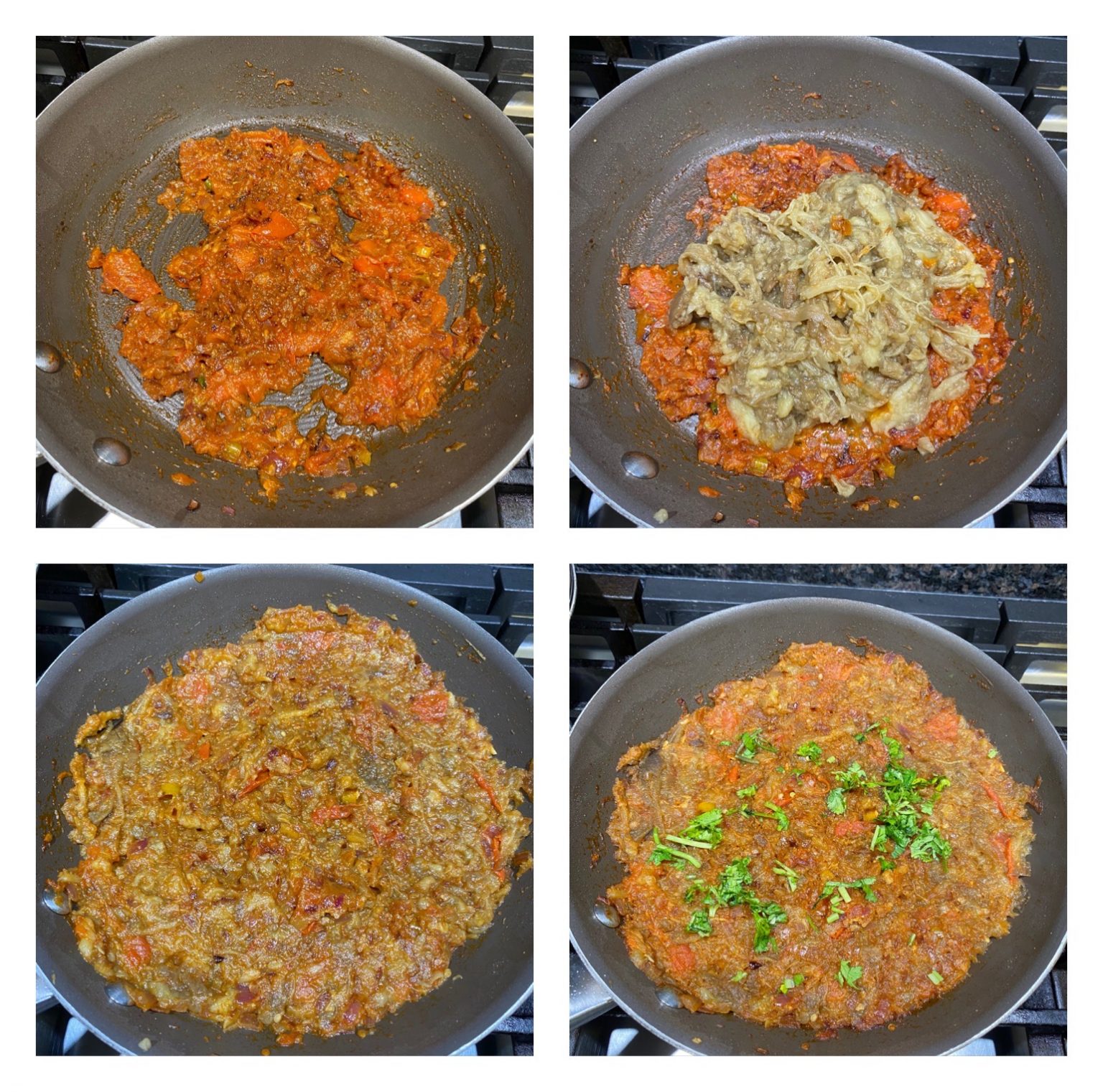 Air fryer baingan bharta, Eggplant bharta in air fryer Sandhya's recipes