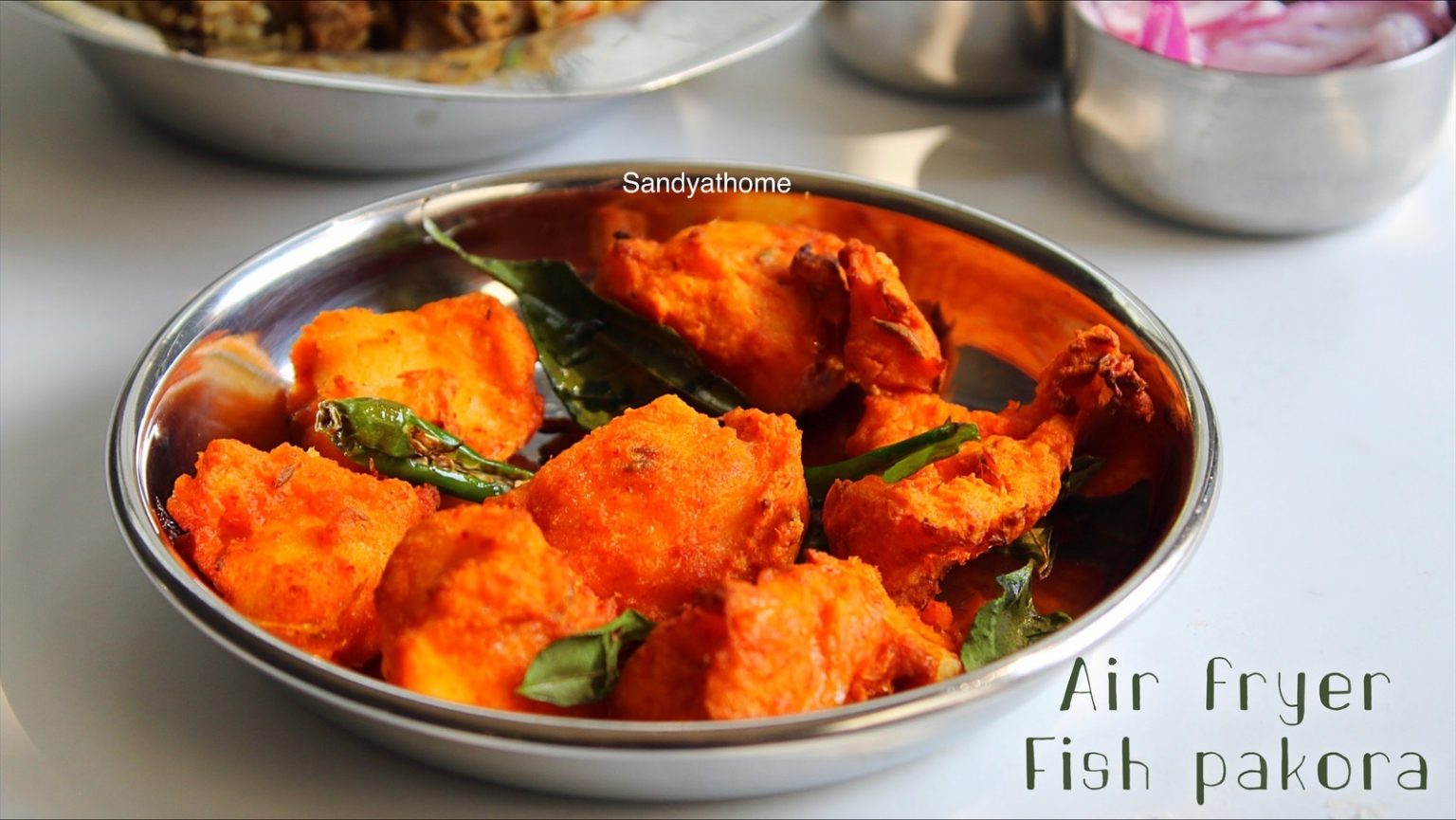 Air fryer fish pakora recipe, Fish pakora Sandhya's recipes
