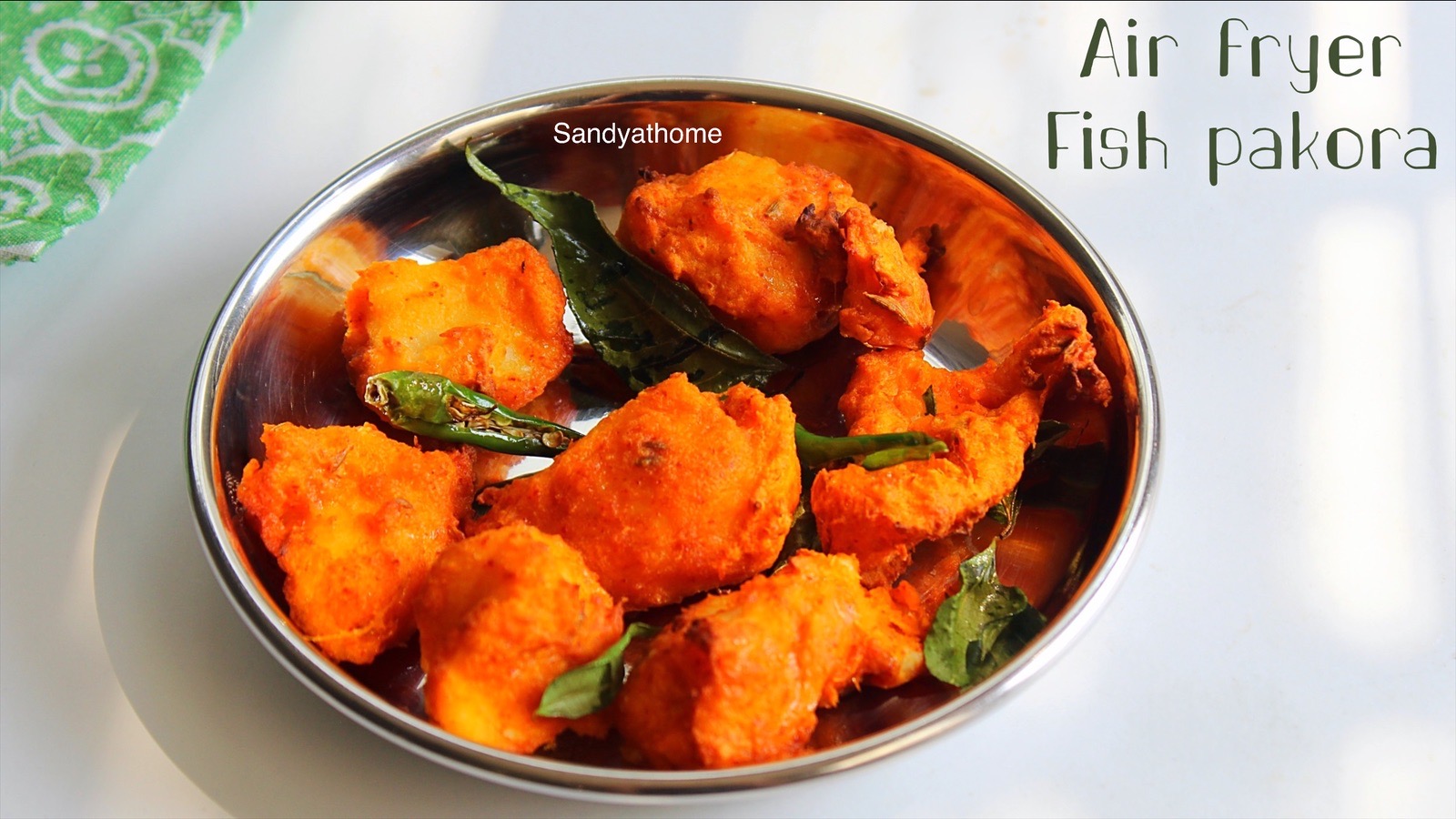 air fryer fish pakora Sandhya's recipes