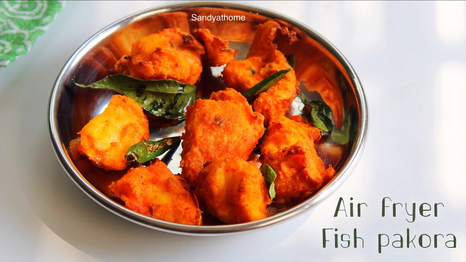 Air fryer fish pakora recipe, Fish pakora Sandhya's recipes