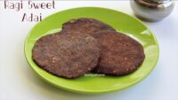 Ragi sweet adai recipe, Kezhvaragu sweet adai