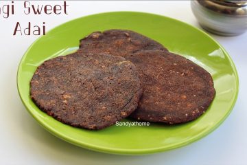 ragi sweet adai