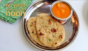 whole wheat garlic naan without yeast