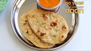 whole wheat garlic naan without yeast