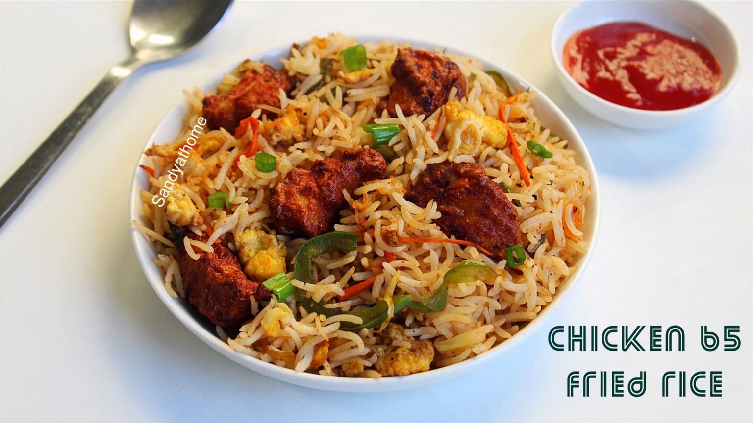 Chicken 65 fried rice, Air fryer chicken 65 fried rice Sandhya's recipes