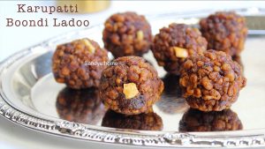 karupatti boondi ladoo recipe