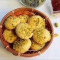 eggless saffron pistachio cookies