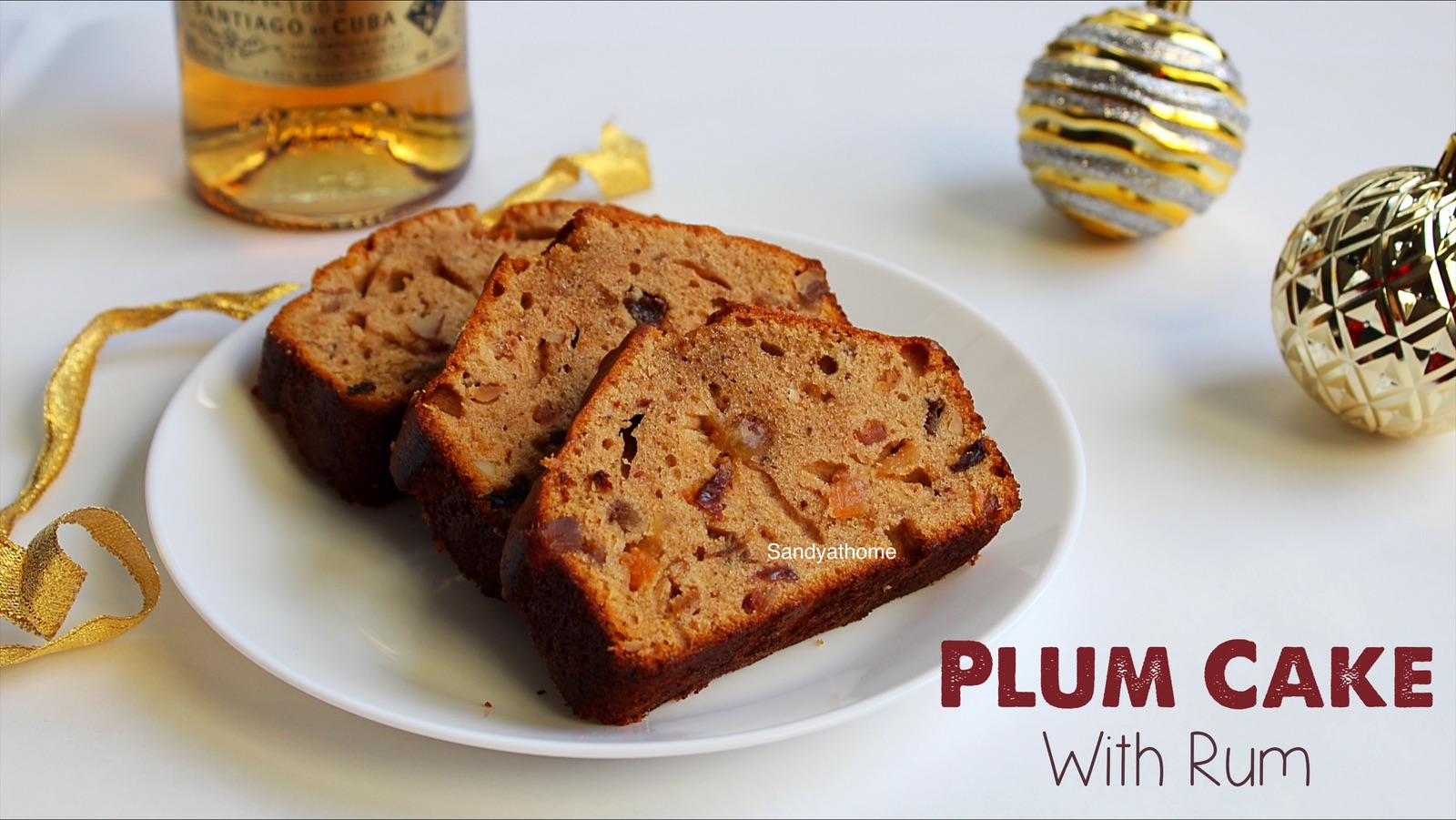 plum cake with rum