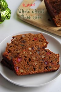 whole wheat plum cake