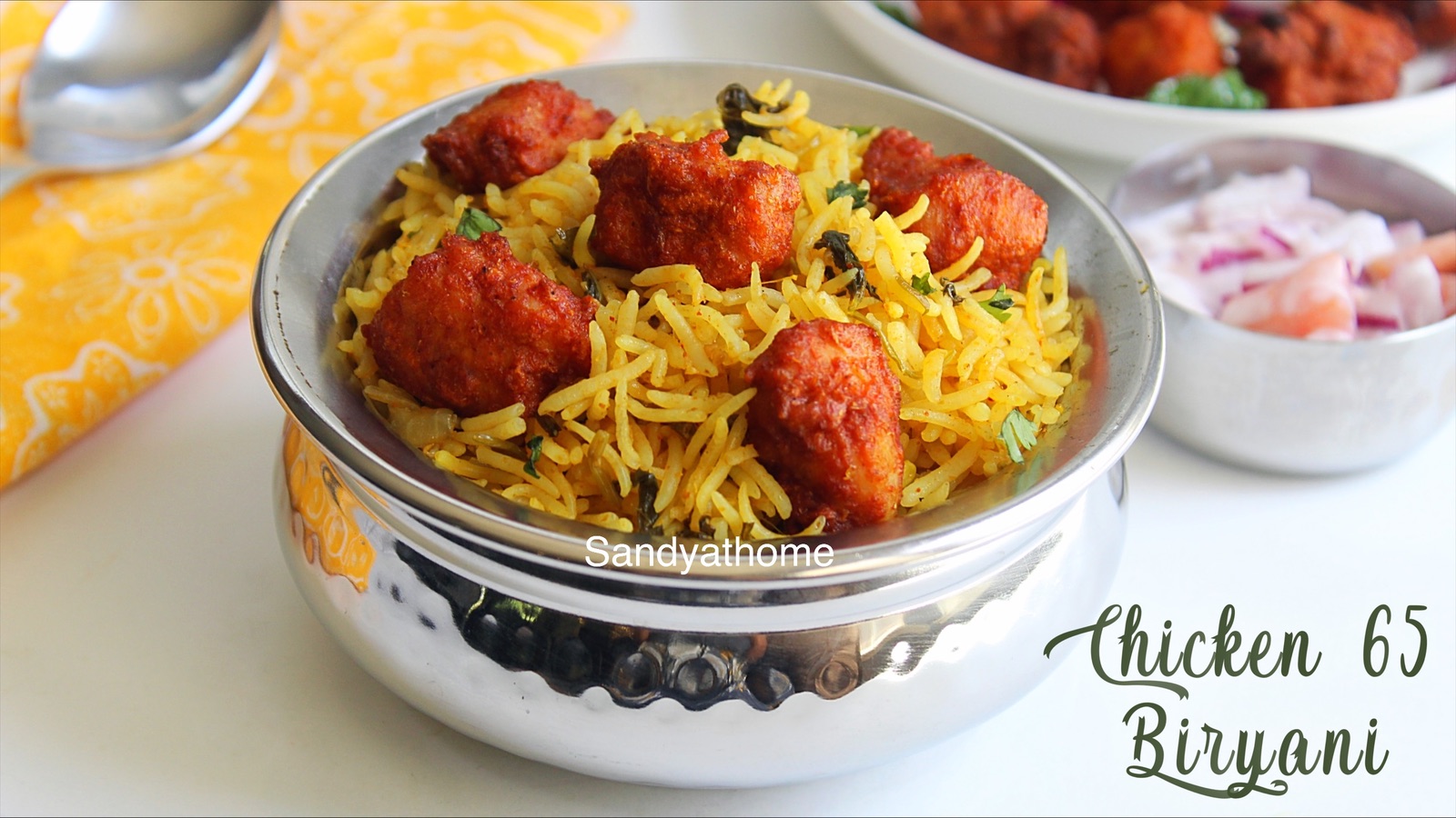 chicken 65 biryani recipe