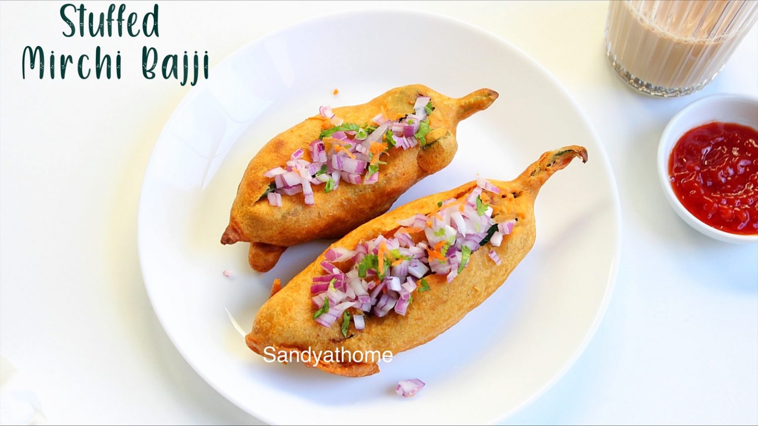 Mirapakaya bajji recipe, Stuffed mirchi bajji, Chilli bajji Sandhya's recipes